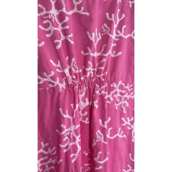 LILLY PULITZER SHERMAN CORAL PRINT ME CRAZY PINK AND WHITE LACE DRESS SIZE S - Picture 4 of 9